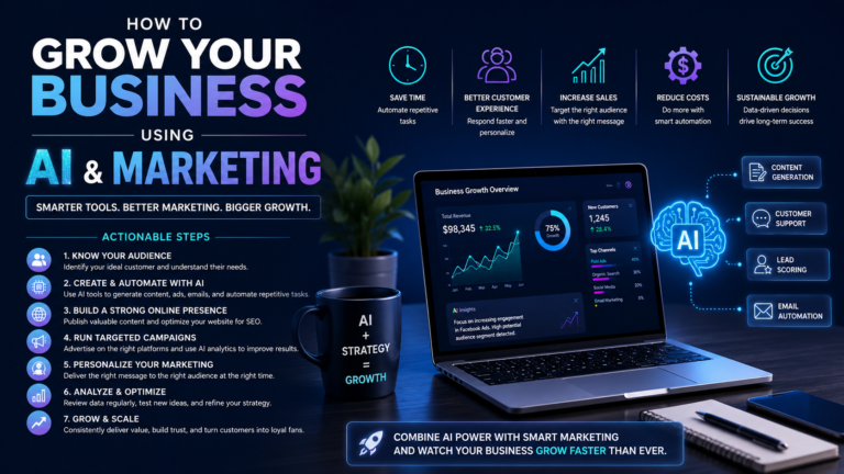 How to Grow Your Business Using AI & Marketing